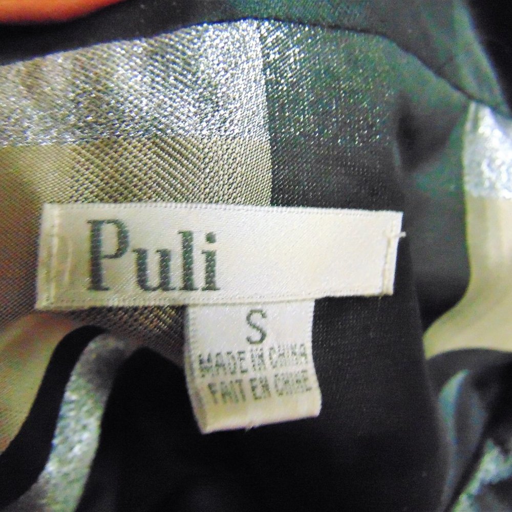 Metallic Silver Colorblock Cropped Jacket - Picture 4 of 4